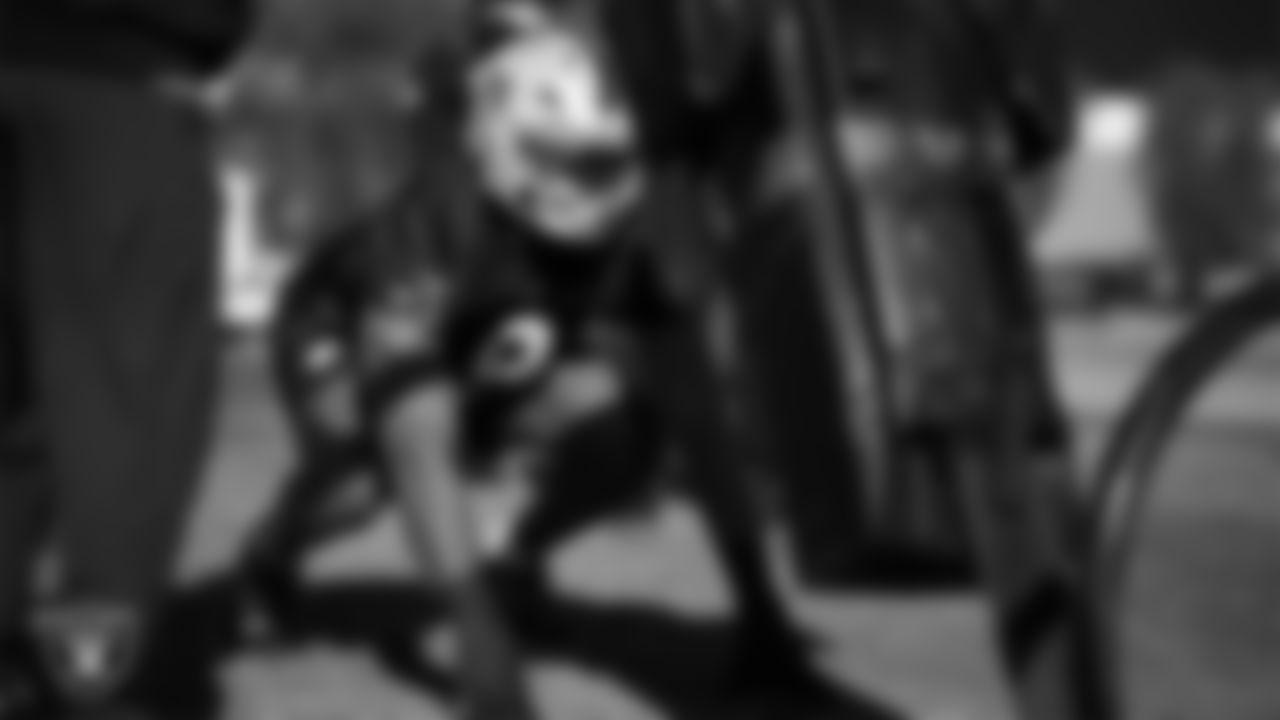 Las Vegas Raiders defensive end Tyree Wilson (9) during practice at Intermountain Health Performance Center.