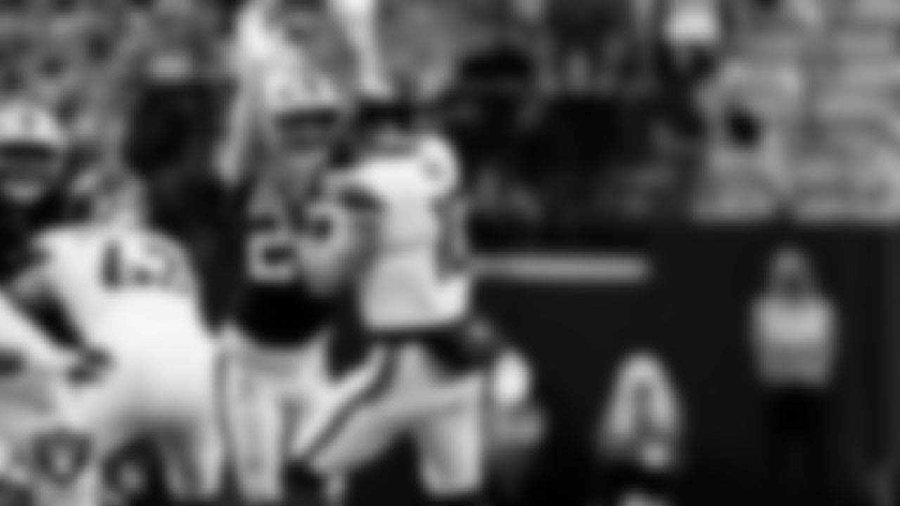 Las Vegas Raiders safety Isaiah Pola-Mao (20) during the regular season home game against the Denver Broncos at Allegiant Stadium.