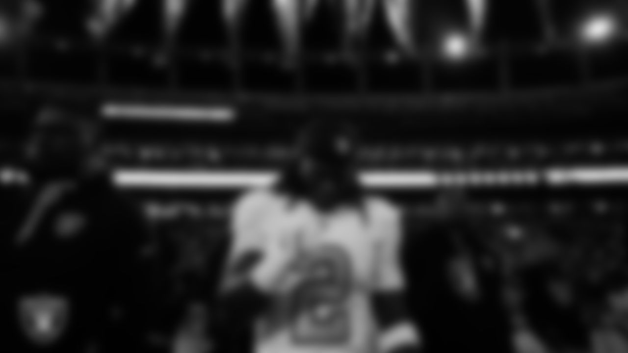 Las Vegas Raiders running back Ashton Jeanty (2) during the national anthem before the regular season away game against the Denver Broncos at Empower Field at Mile High.