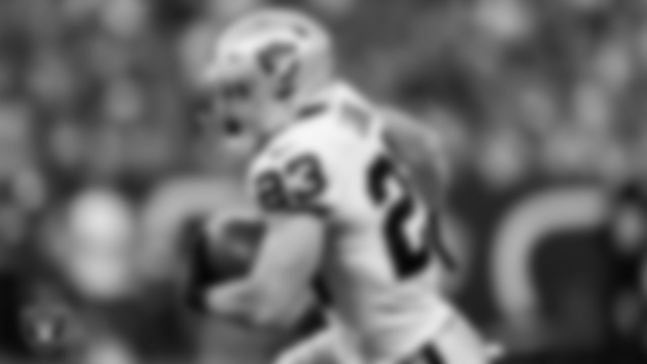 Las Vegas Raiders running back Dylan Laube (23) during the regular season away game against the Indianapolis Colts at Lucas Oil Stadium.
