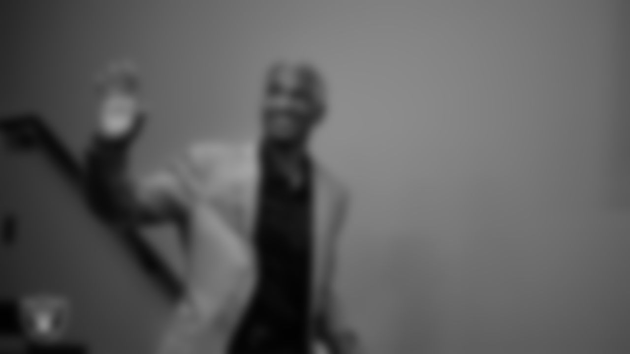 Las Vegas Raiders alumnus Mike Haynes during Head Coach Klint Kubiak's introductory press conference at Intermountain Health Performance Center.