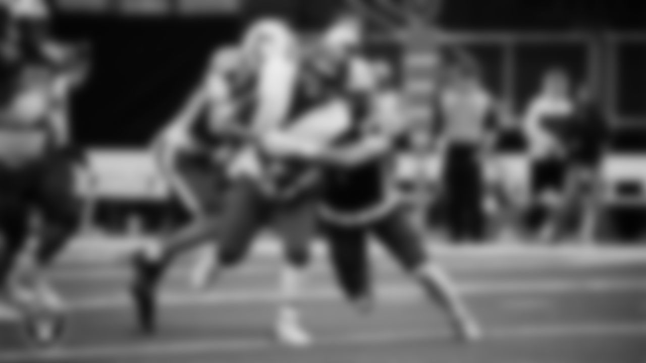 Needles High School and Pershing County High School face off in the NIAA 2A Division State Championship game at Allegiant Stadium.