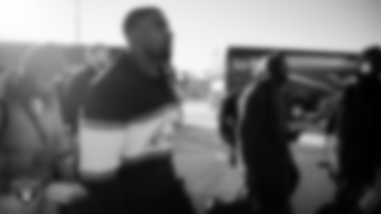 Las Vegas Raiders defensive tackle Thomas Booker IV (99) departs for the regular season away game against the Philadelphia Eagles.