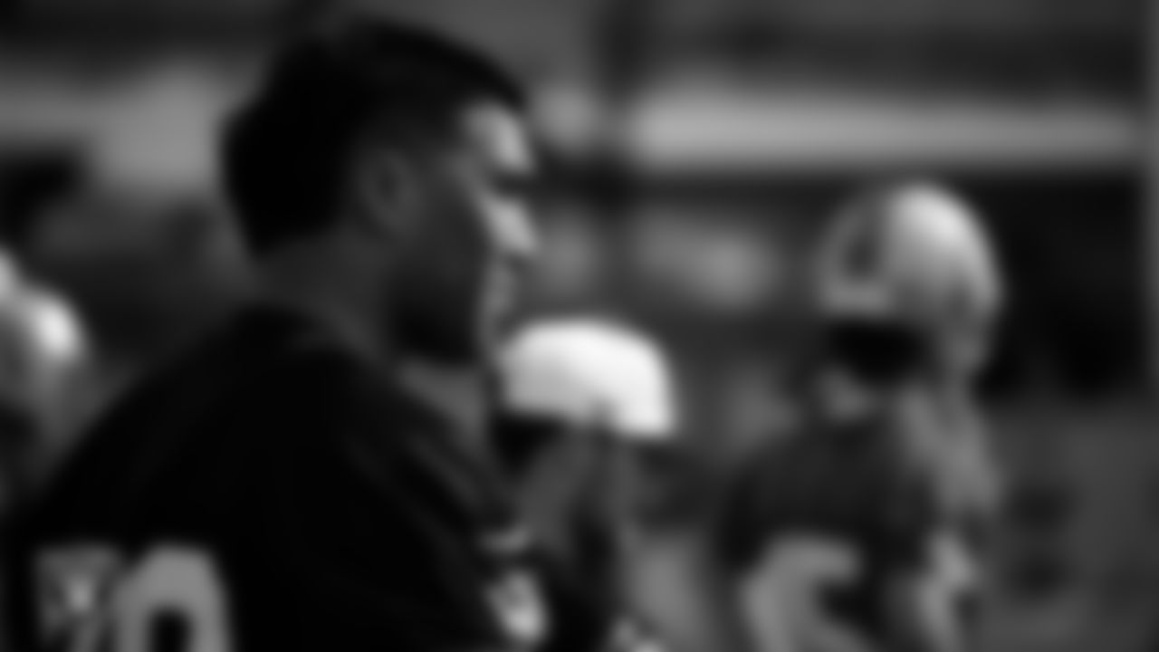 Las Vegas Raiders offensive lineman Laki Tasi (79) during practice at Intermountain Health Performance Center.