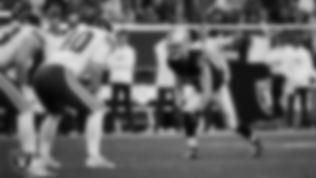 Las Vegas Raiders running back Dylan Laube (23) lines up before the kickoff during the regular season home game against the Kansas City Chiefs at Allegiant Stadium.