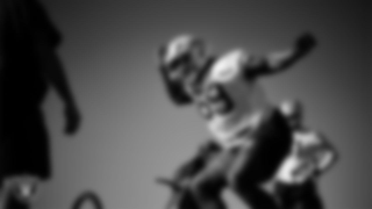 Las Vegas Raiders defensive tackle Adam Butler (69) during practice at Intermountain Health Performance Center.