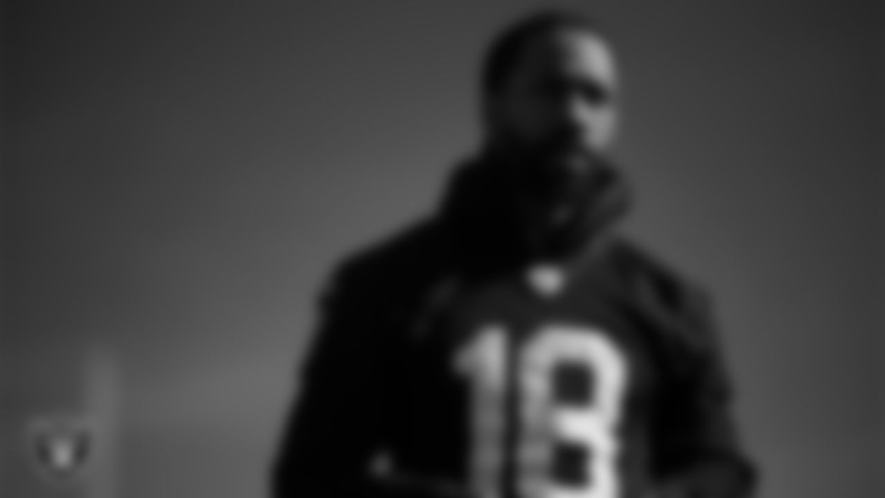 Las Vegas Raiders cornerback Jack Jones (18) during practice at Intermountain Health Performance Center.