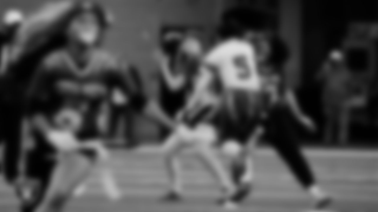 Sierra Vista High School and Green Valley High School face off in the NIAA 4A Flag Football State Championship game at Allegiant Stadium.