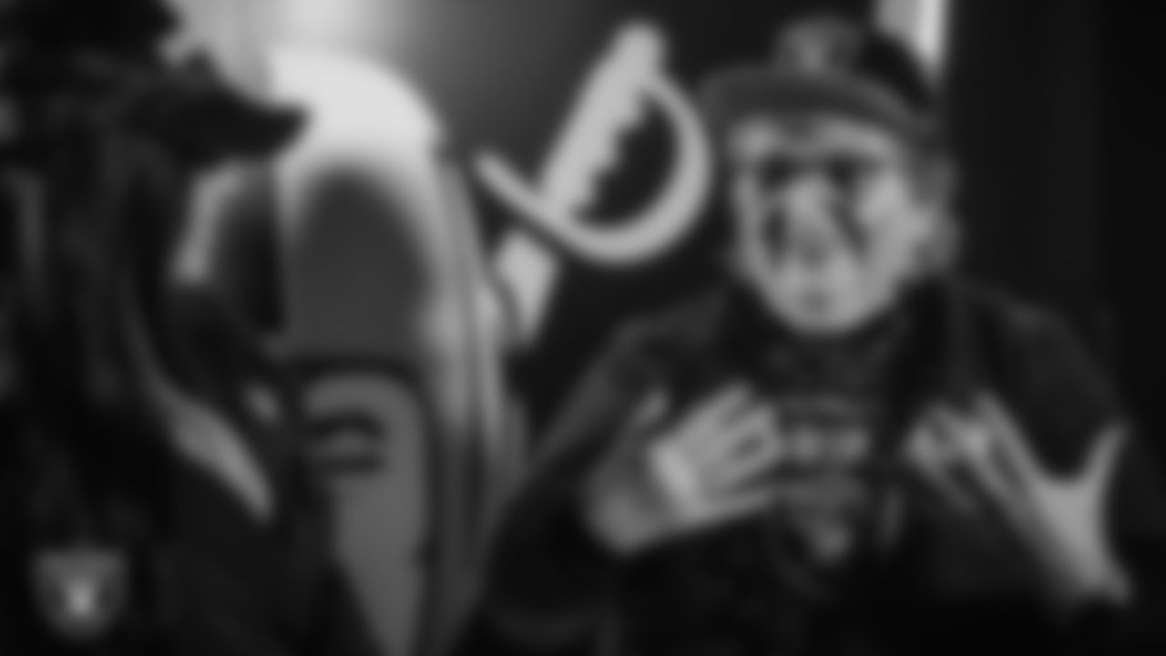 Las Vegas Raiders fan Barbara Estrada from Mexico City is named the International Fan of the Year.