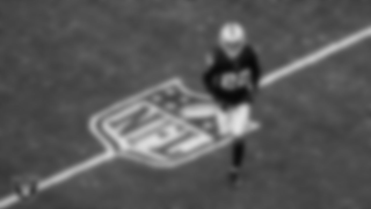 Las Vegas Raiders cornerback Eric Stokes (22) on the field during the regular season home game against the Denver Broncos at Allegiant Stadium.