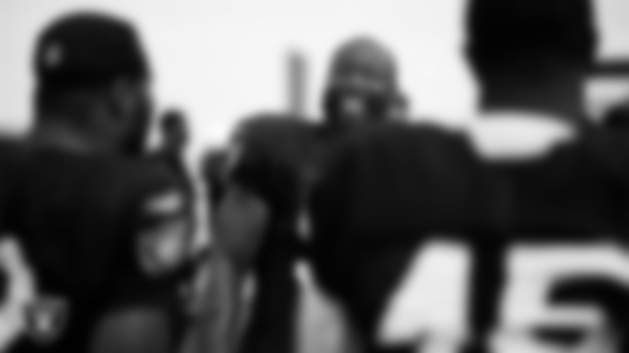 Las Vegas Raiders linebacker Germaine Pratt (57) during practice at Intermountain Health Performance Center.