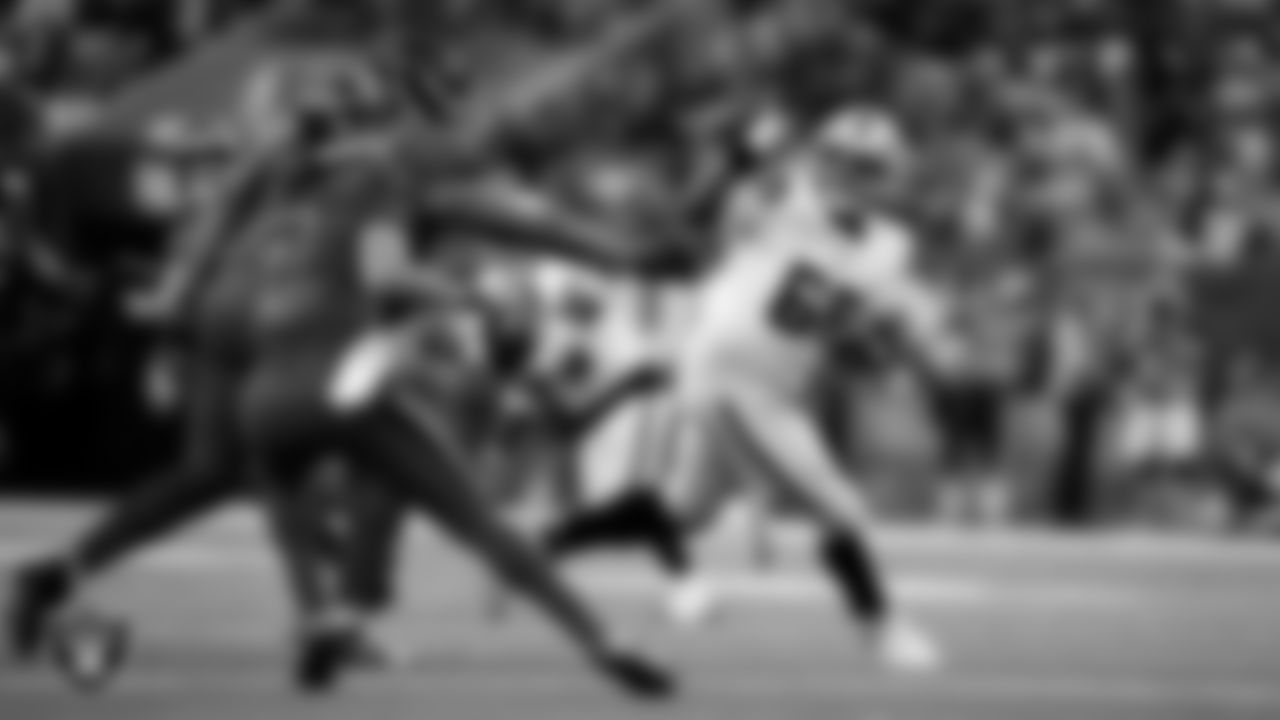 Las Vegas Raiders defensive tackle Adam Butler (69) during the regular season away game against the Houston Texans at NRG Stadium.