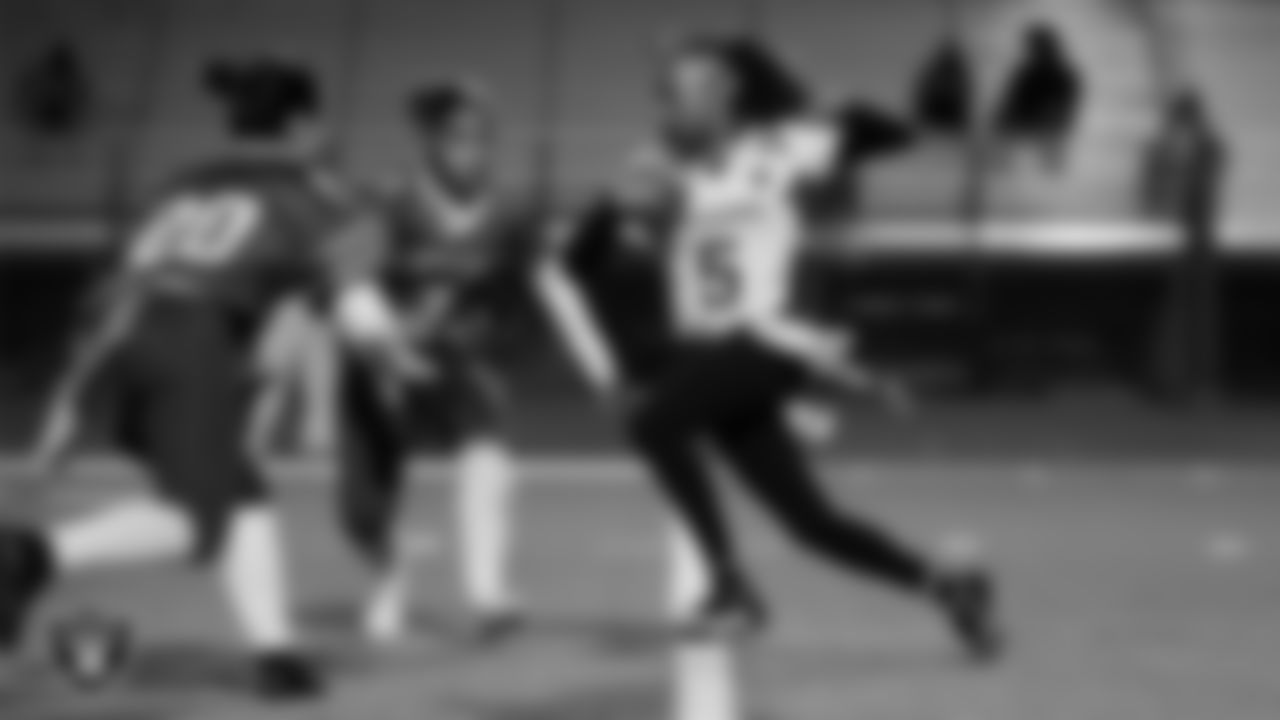 Green Valley High School hosts Del Sol Academy of the Performing Arts during the Las Vegas Raiders' High School Flag Football Showcase game at Green Valley High School.