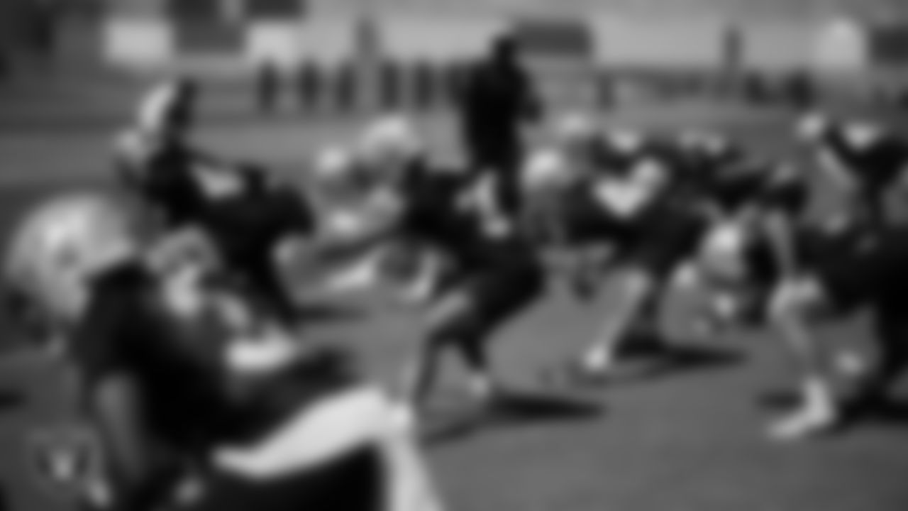 Las Vegas Raiders cornerback John Humphrey (39) at day two of 2025 Rookie Minicamp at Intermountain Health Performance Center.