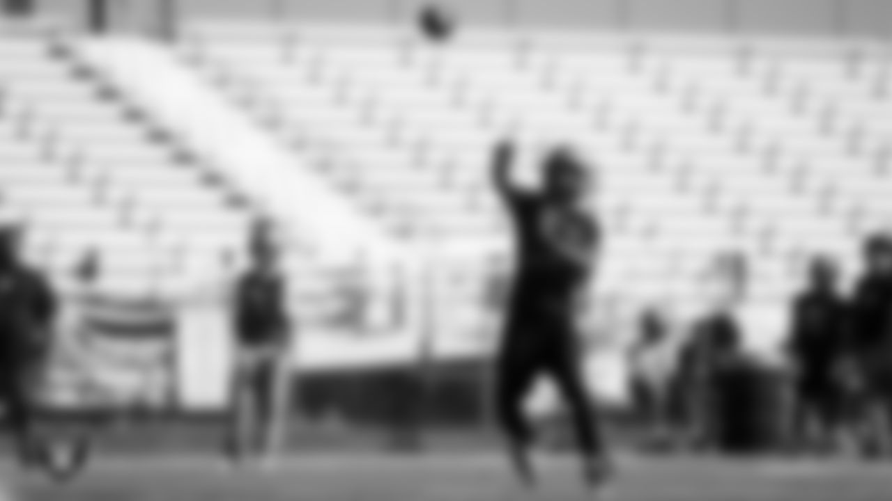 A Spring Valley High School football team member during practice at Spring Valley High School.