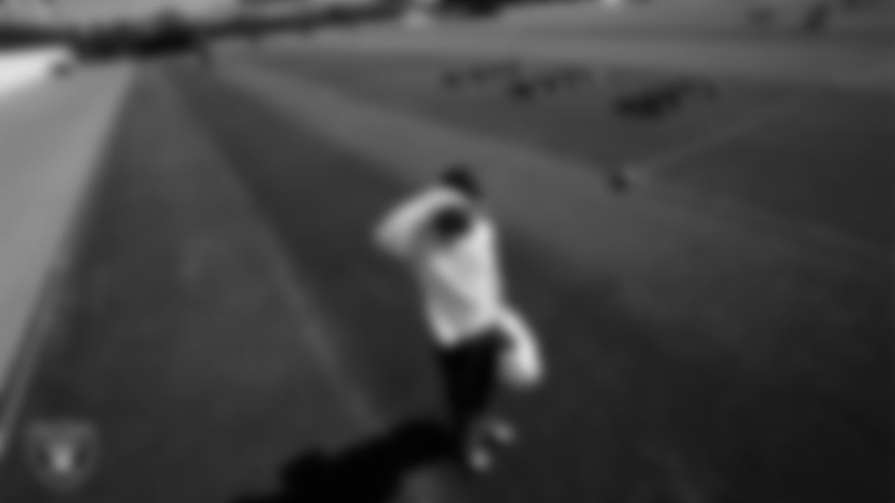 Las Vegas Raiders cornerback Eric Stokes (22) during practice at Intermountain Health Performance Center.