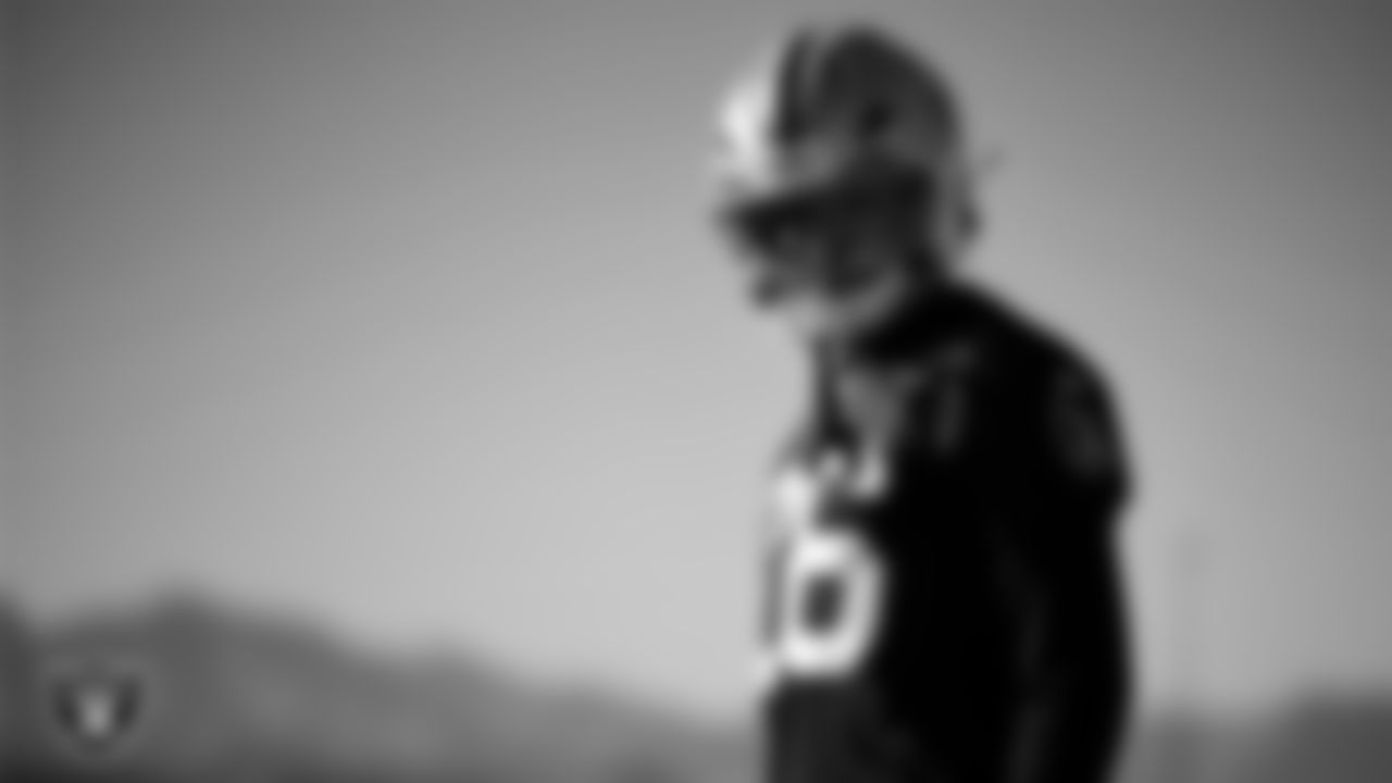 Las Vegas Raiders cornerback Darien Porter (26) during practice at Intermountain Health Performance Center.