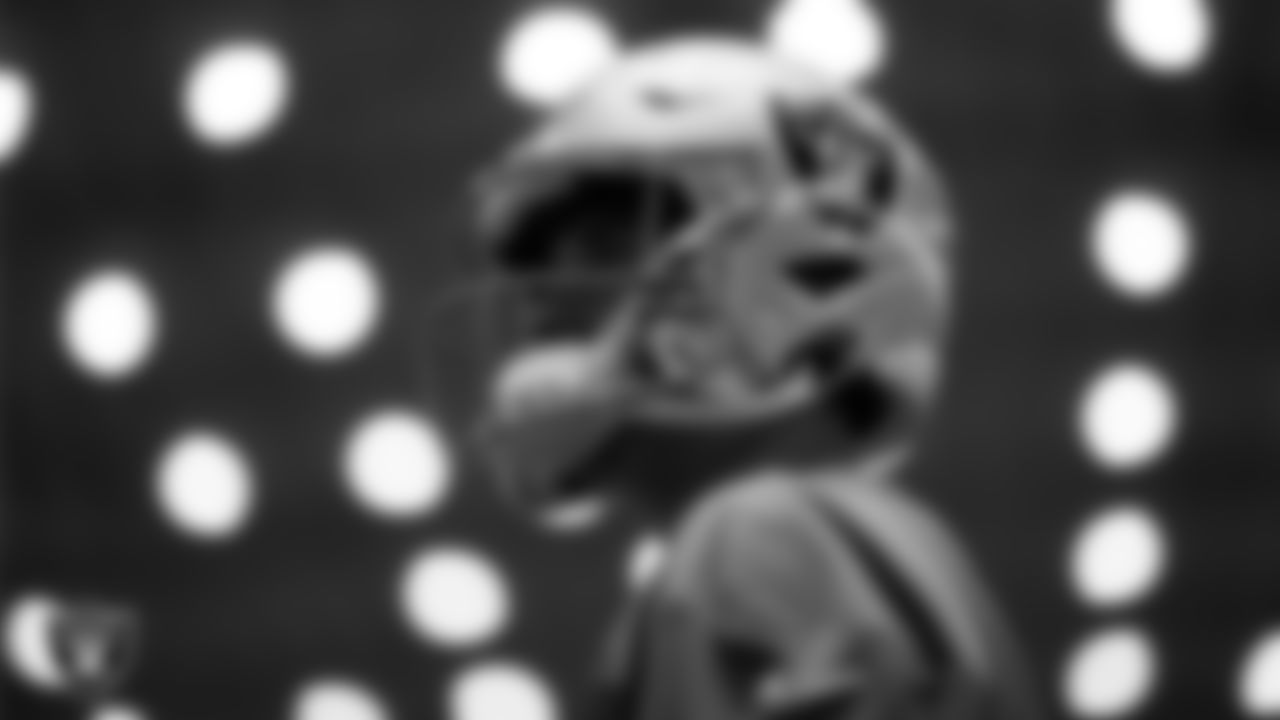 Las Vegas Raiders quarterback Cam Miller (5) during practice at Intermountain Health Performance Center.