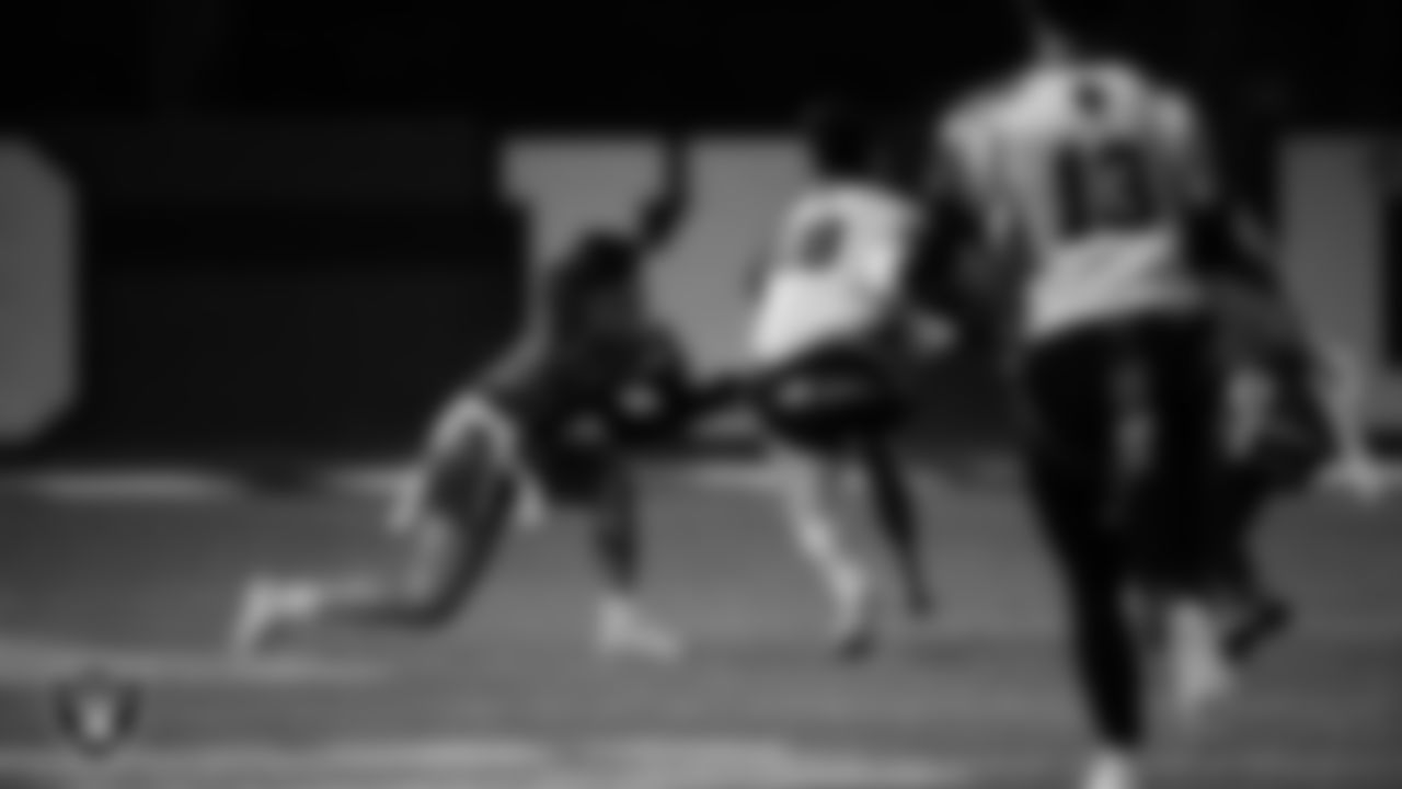 Mater East Academy hosts Las Vegas High School during the Las Vegas Raiders' High School Flag Football Showcase game at Mater East Academy.