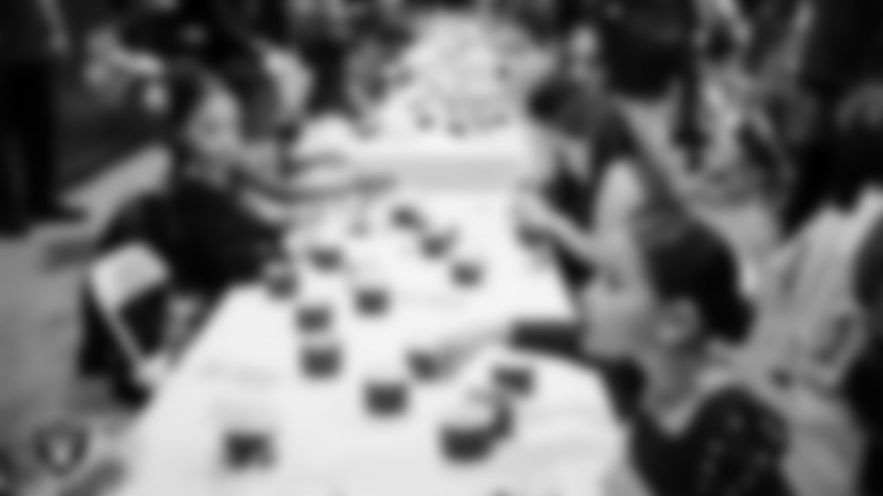 Junior Raiderettes enjoy activities during the Junior Raiderettes Banquet at The Studio.