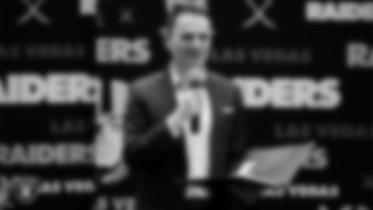 Las Vegas Raiders team cardiologist and incoming Governor for the Nevada Chapter of the American College of Cardiology Dr. Alfred Danielian speaks to attendees during an American Heart Health Month event at Intermountain Health Performance Center.