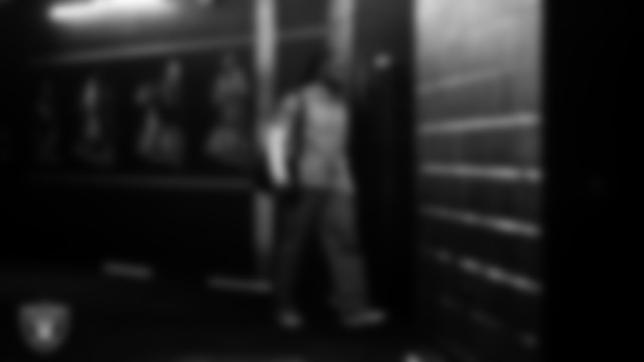 Las Vegas Raiders running back Ashton Jeanty (2) arrives to the regular season home game against the Denver Broncos at Allegiant Stadium.