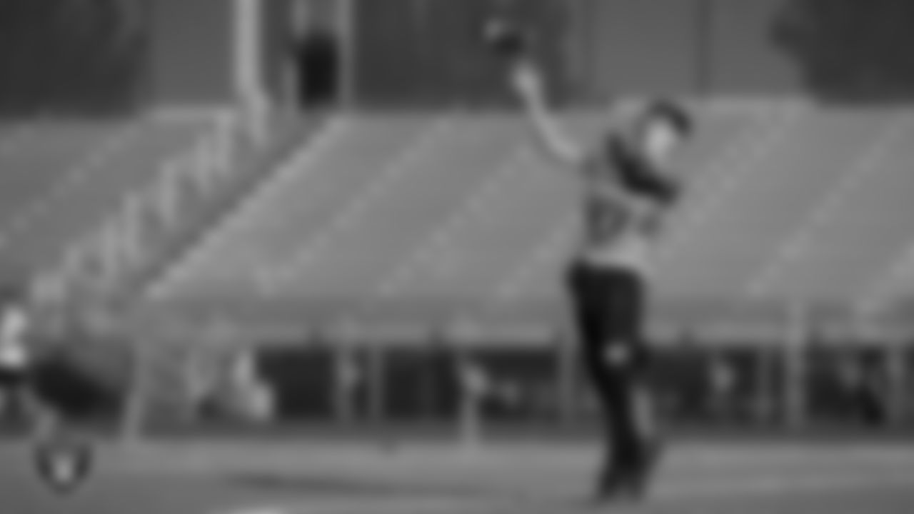 An athlete during Silver and Black Saturday at Liberty High School.