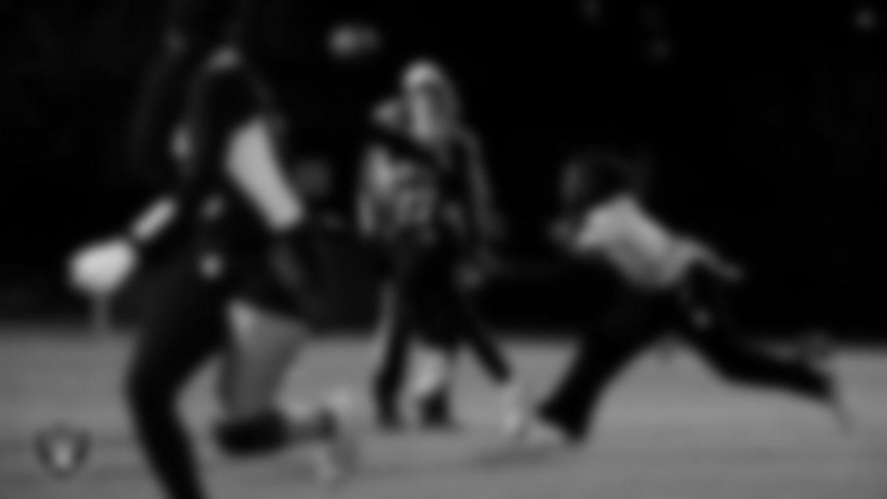 Doral Academy Red Rock hosts Democracy Preparatory Academy at Agassi Campus during the Las Vegas Raiders' High School Flag Football Showcase game at Doral Academy Red Rock.