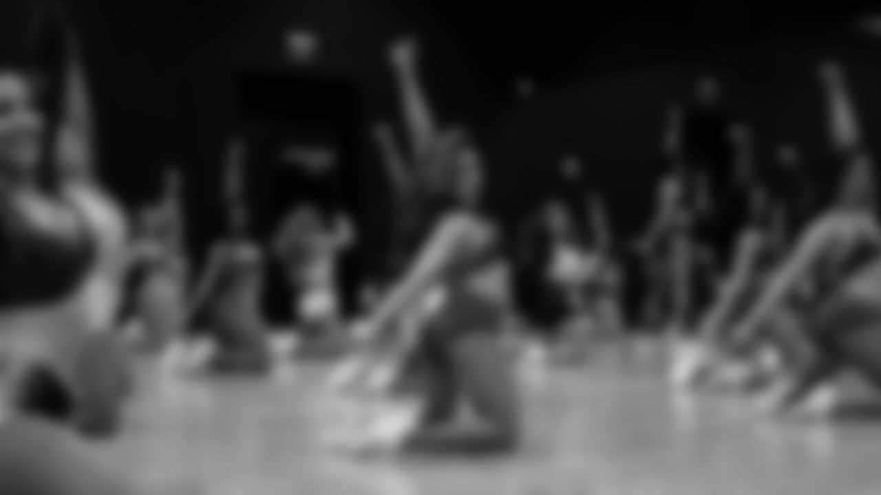 A dancer during a recruitment clinic at The Studio.