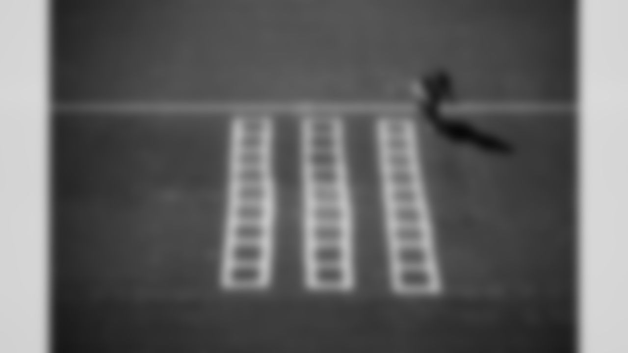 Las Vegas Raiders cornerback Darnay Holmes (30) during practice at Intermountain Health Performance Center.