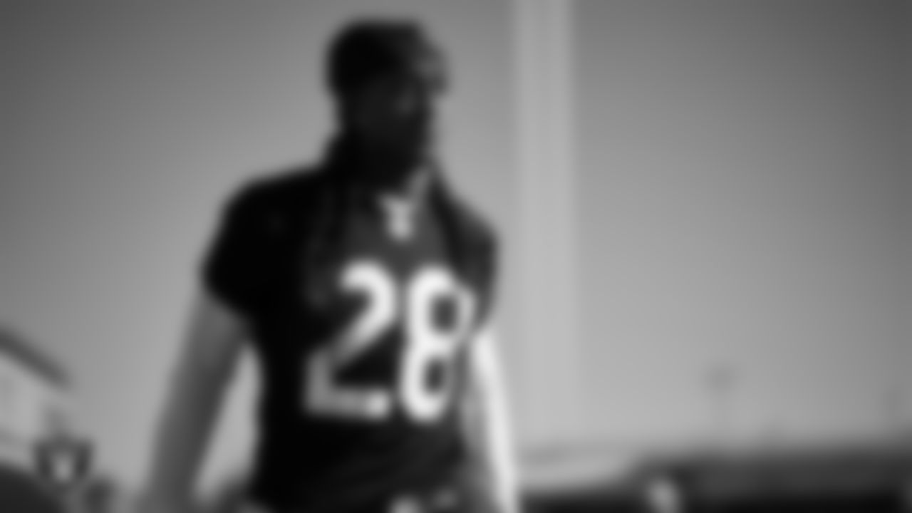 Las Vegas Raiders safety Terrell Edmunds (28) during practice at Intermountain Health Performance Center.