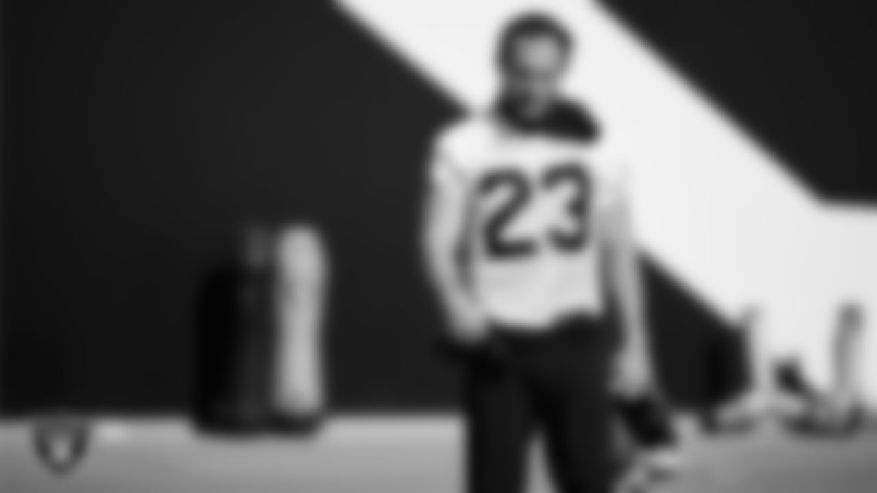 Las Vegas Raiders running back Dylan Laube (23) during practice at Intermountain Health Performance Center.