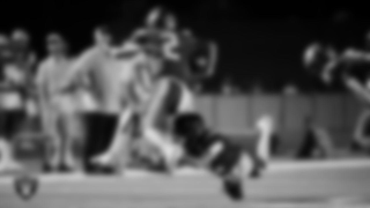 Moapa Valley High School hosts Virgin Valley High School during the Las Vegas Raiders' Football Showcase game at Moapa Valley High School.