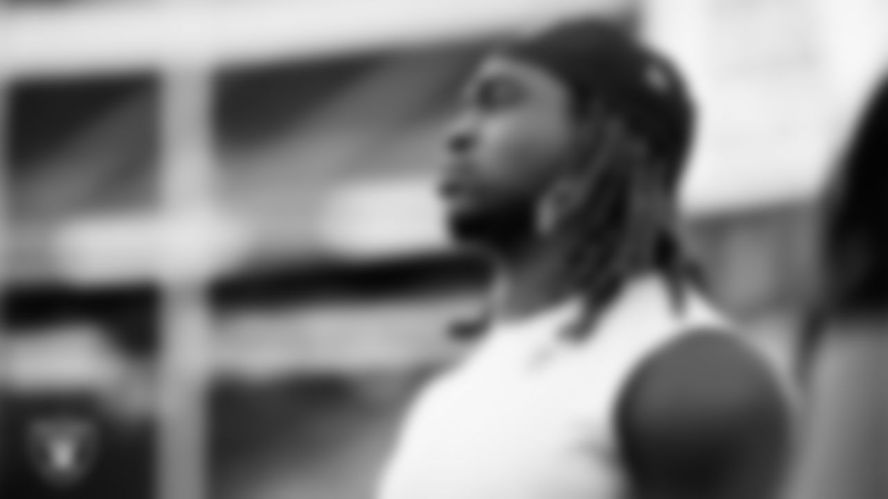 Las Vegas Raiders running back Ashton Jeanty (2) warming up before the preseason away game against the Seattle Seahawks at Lumen Field.