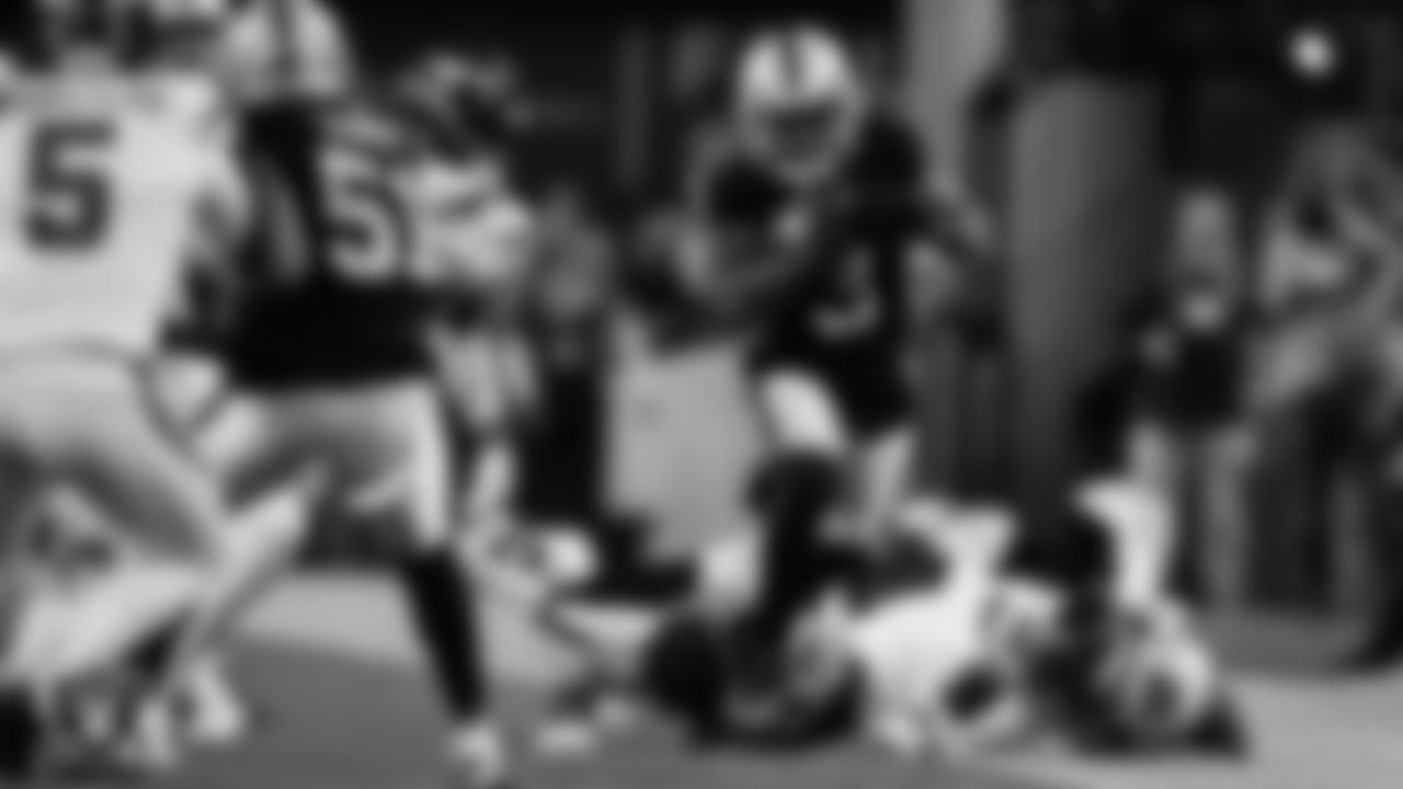 Las Vegas Raiders wide receiver DeAndre Carter (3) during the regular season home game against the New York Jets at Allegiant Stadium.