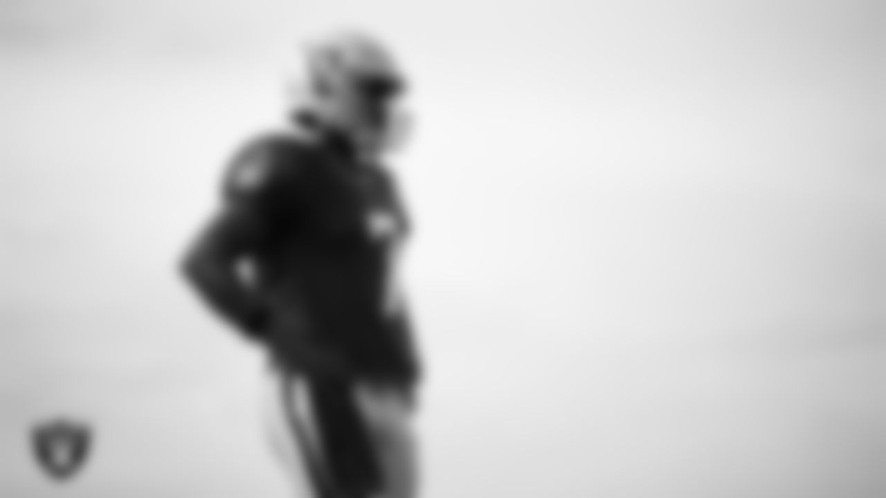 Las Vegas Raiders quarterback Geno Smith (7) during practice at Intermountain Health Performance Center.