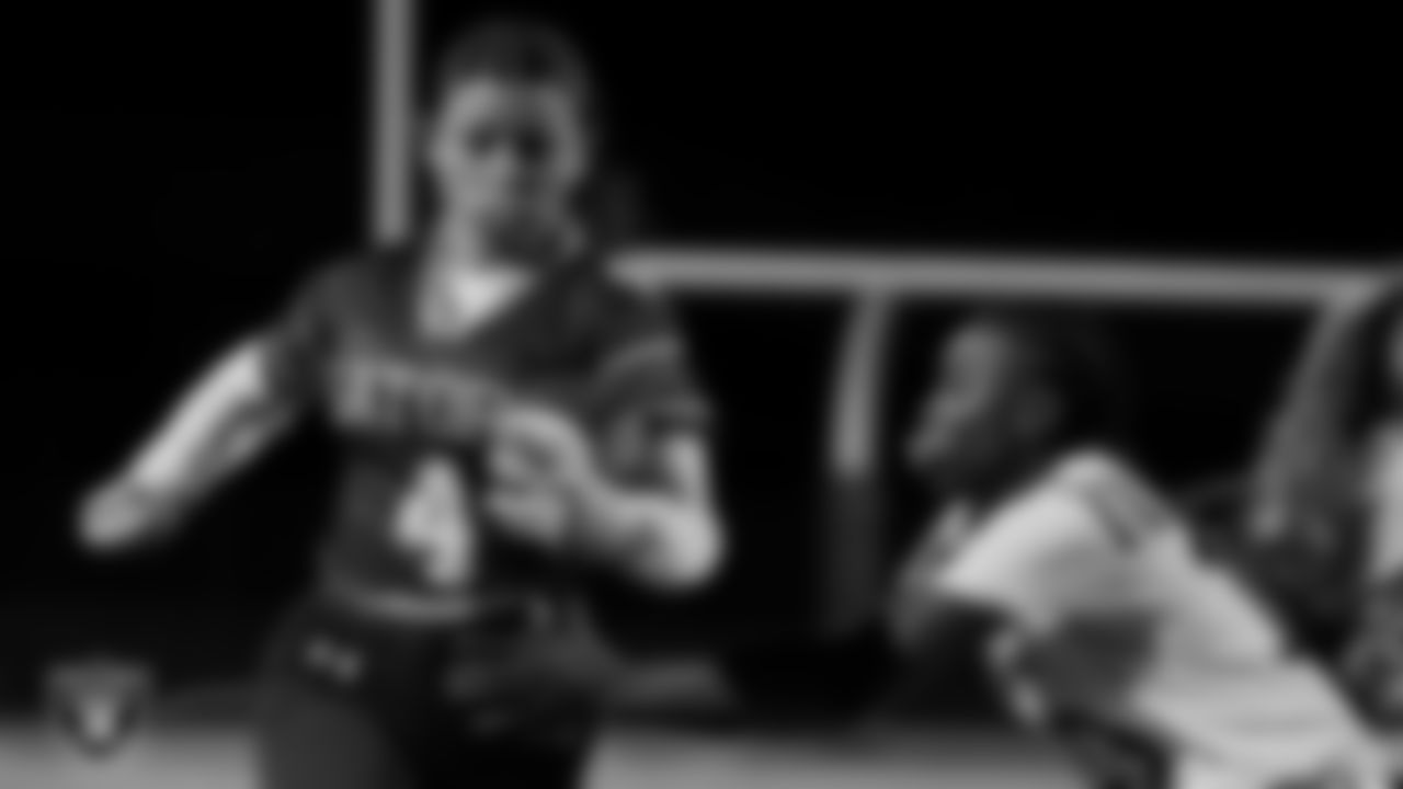 Green Valley High School hosts Del Sol Academy of the Performing Arts during the Las Vegas Raiders' High School Flag Football Showcase game at Green Valley High School.