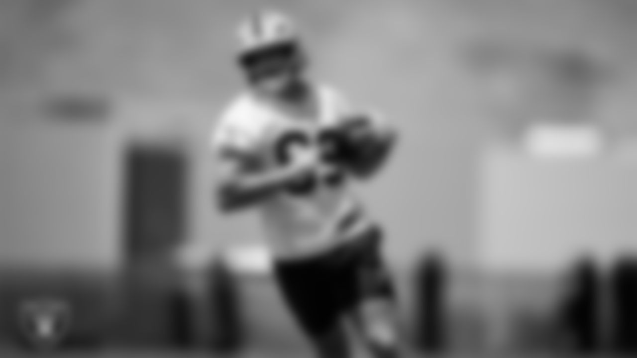 Las Vegas Raiders tight end Brock Bowers (89) at an Organized Team Activity (OTA) at Intermountain Health Performance Center.