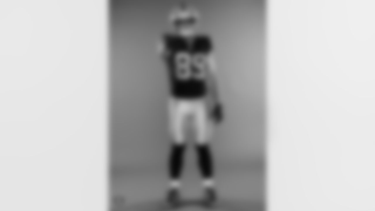 Las Vegas Raiders tight end Brock Bowers (89) poses for a photo at the 2025 Raiders Media Day.