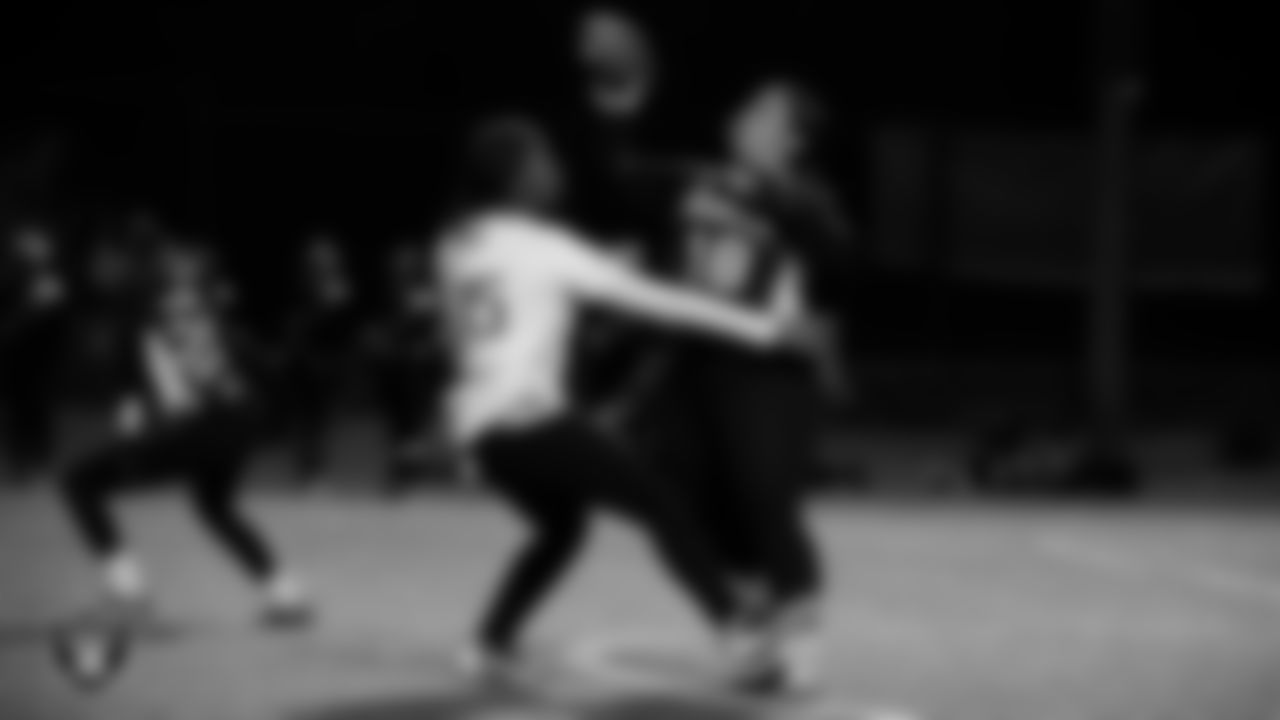 Doral Academy Red Rock hosts Democracy Preparatory Academy at Agassi Campus during the Las Vegas Raiders' High School Flag Football Showcase game at Doral Academy Red Rock.