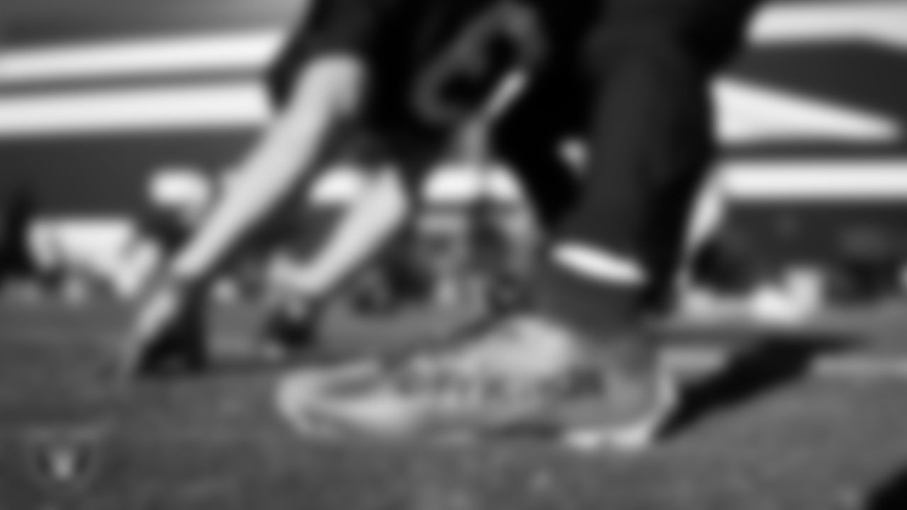 Las Vegas Raiders running back Dylan Laube (23) during practice at Intermountain Health Performance Center.