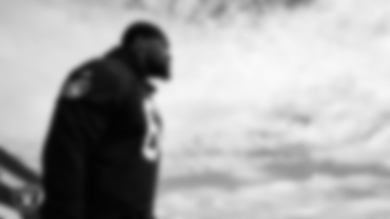 Las Vegas Raiders guard Layden Robinson (64) during practice at Intermountain Health Performance Center.