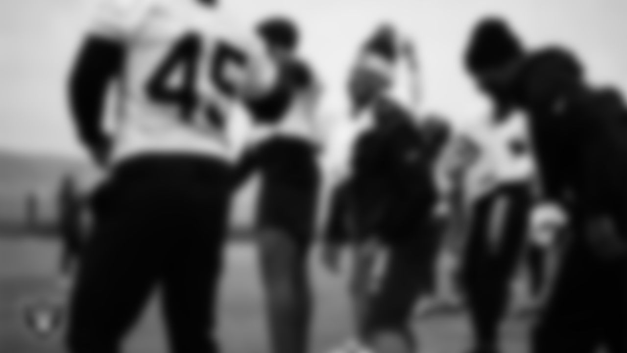 Las Vegas Raiders linebacker Jamal Adams (33) during practice at Intermountain Health Performance Center.