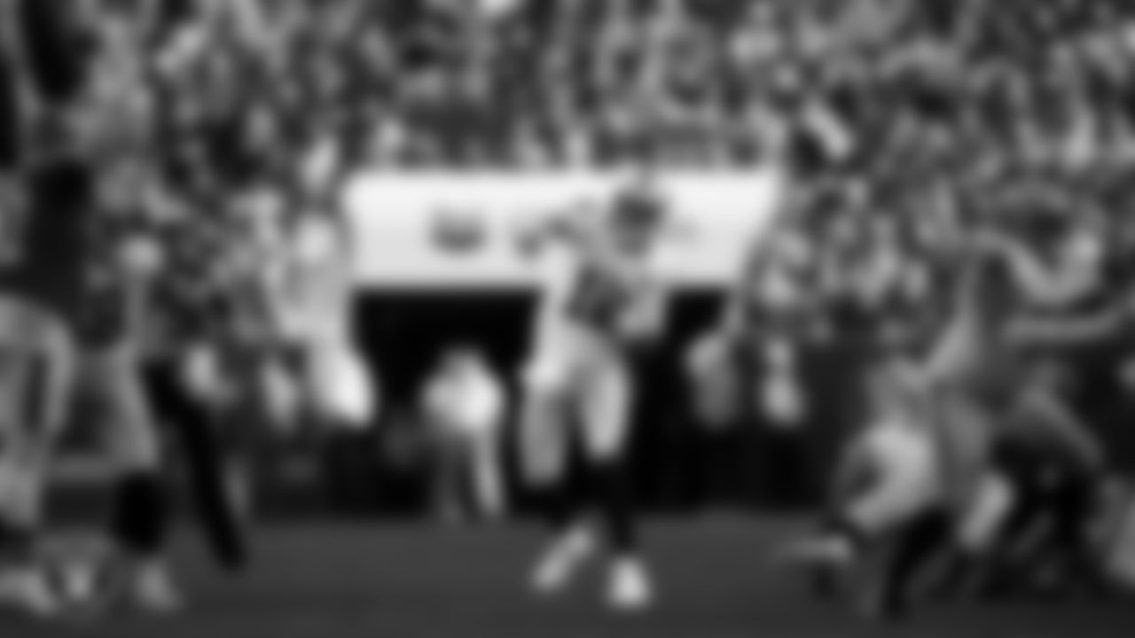 Las Vegas Raiders quarterback Aidan O'Connell (12) passes during the regular season away game against the Denver Broncos at Empower Field at Mile High, Sunday, October 6, 2024, in Denver, Colo.