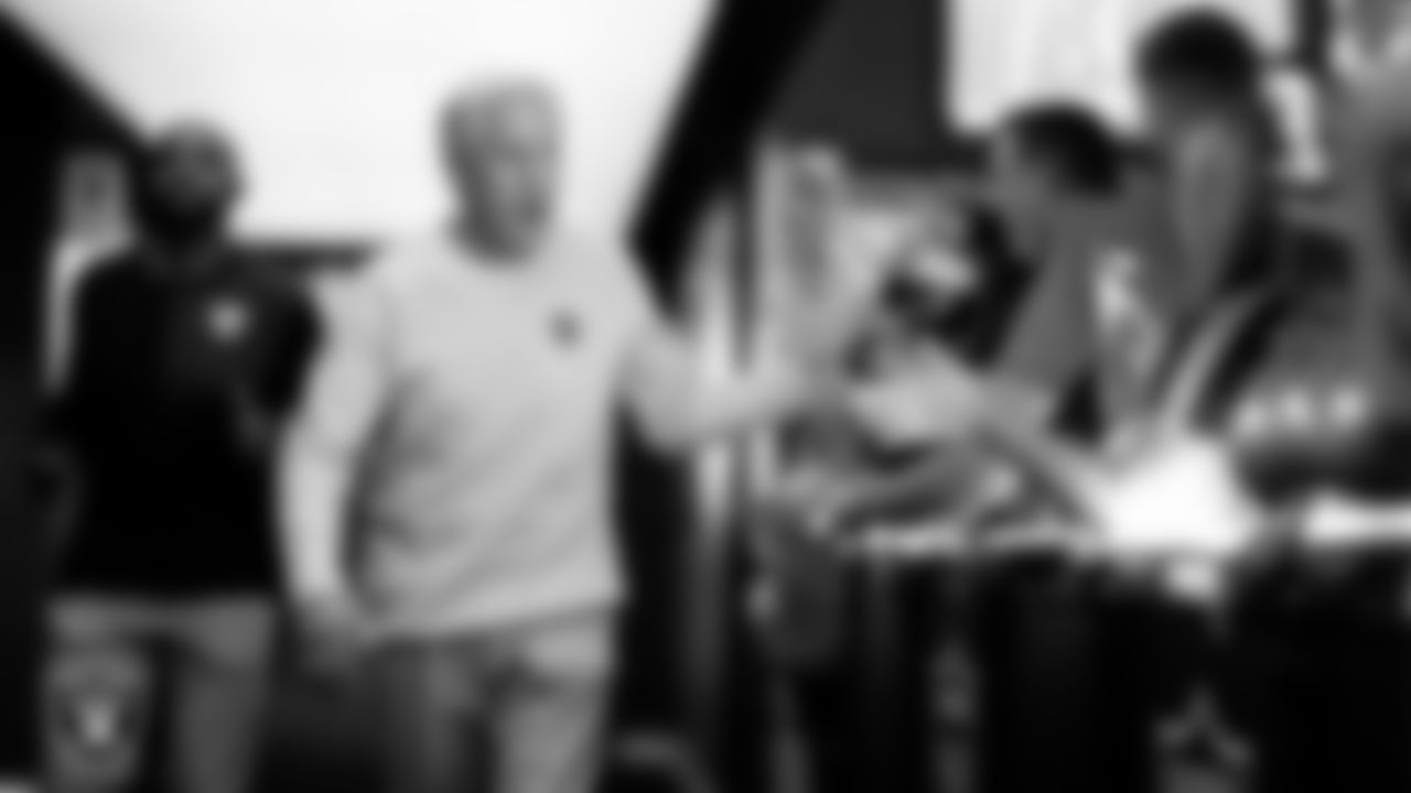 Las Vegas Raiders Head Coach Pete Carroll walks down the tunnel before the regular season home game against the Los Angeles Chargers at Allegiant Stadium.