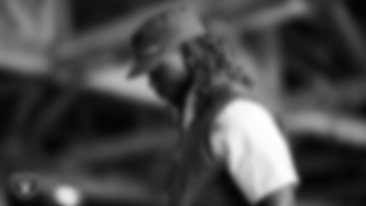 Las Vegas Raiders running back Ashton Jeanty (2) arrives to the regular season home game against the Cleveland Browns at Allegiant Stadium.