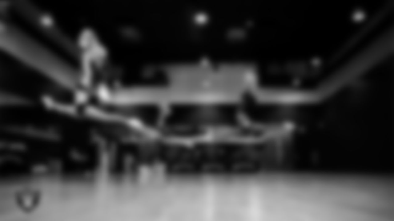 Dancers during the semifinal round of the 2025 Raiderettes Auditions at The Studio.