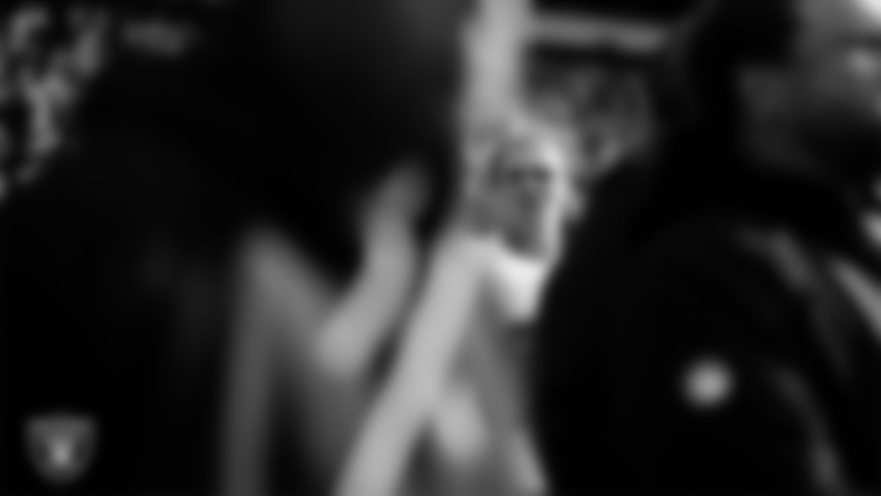 Las Vegas Raiders tight end Brock Bowers (89) during the national anthem before the regular season away game against the Philadelphia Eagles at Lincoln Financial Field.