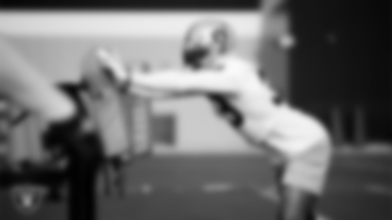 Las Vegas Raiders linebacker Jamal Adams (33) during practice at Intermountain Health Performance Center.