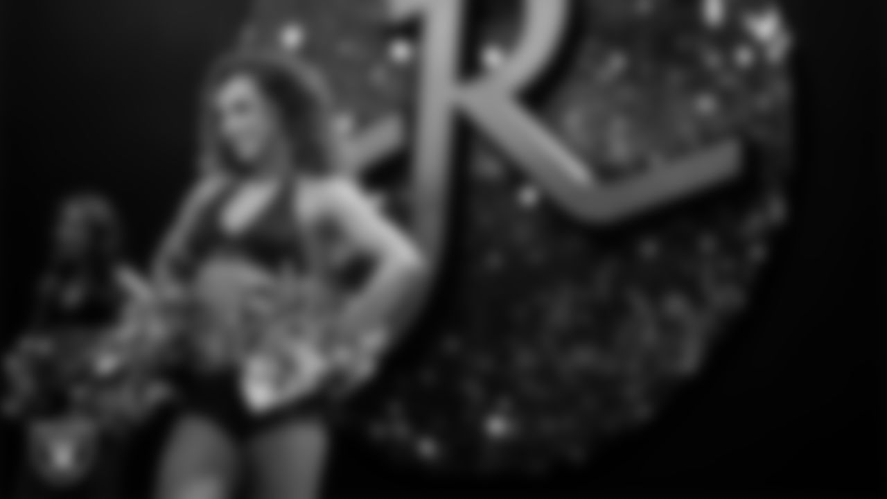 A dancer during the semifinal round of the 2025 Raiderettes Auditions at The Studio.